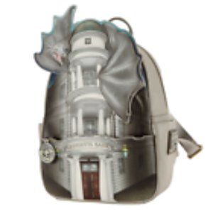 NWT Loungefly Harry Potter Gringotts Bank and Dragon Mini Backpack